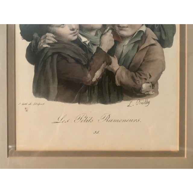19th Century "Les Petits Ramoneurs (The Little Chimney Sweeps)" After Louis Léopold Boilly, No 49 Print, Framed For Sale In Baltimore - Image 6 of 12