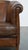 Dark Sheep Leather Club Chair For Sale - Image 9 of 13