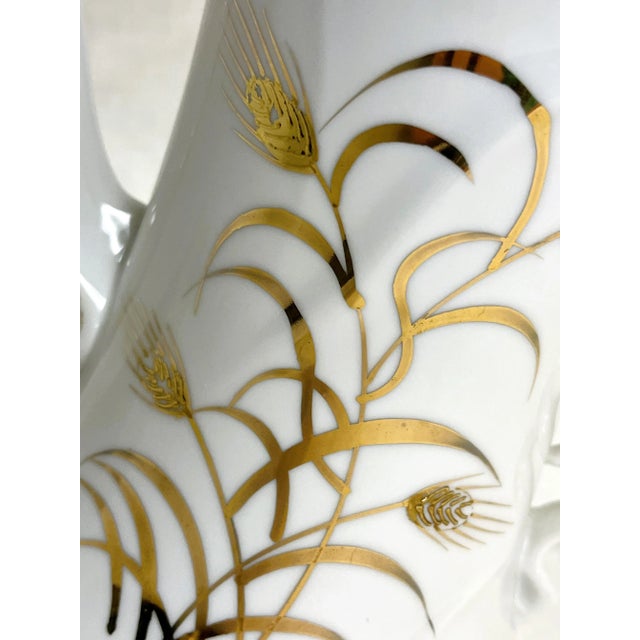 Vintage Lefton China 'Wheat Pattern' Coffee Pot With Lid For Sale - Image 10 of 12