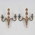 Mid-Century Modern Mid-Century Gustavian Style Brass Wall Sconces, Set of 2 For Sale - Image 3 of 5