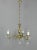 Metal French Chandelier & Matching Wall Sconces, 1950s, Set of 3 For Sale - Image 7 of 14