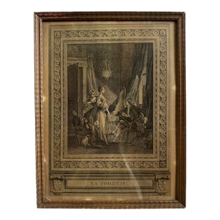 1771 Nicolas Ponce La Toilette Engraving After Pierre-Antoine Baudouin. Historic Hunterian Museum / Glaha 949 Notation For Sale