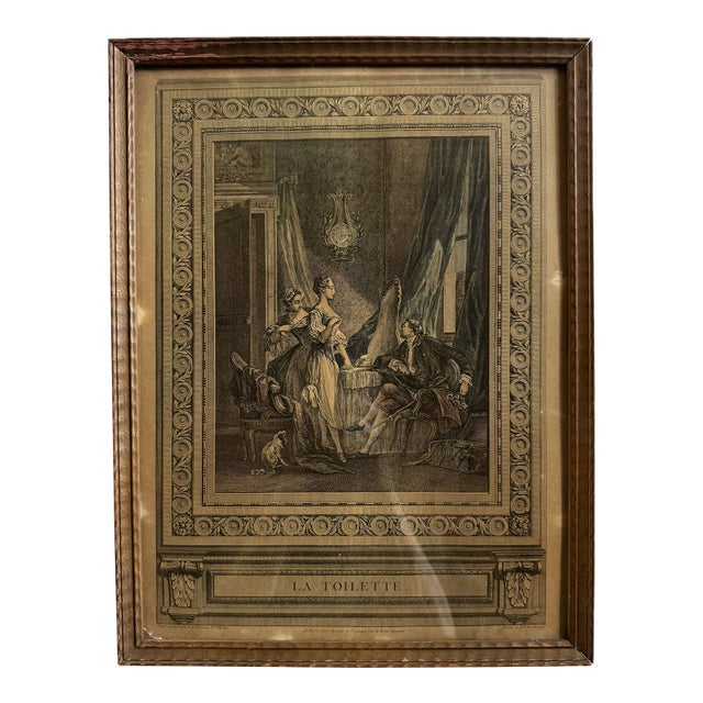 1771 Nicolas Ponce La Toilette Engraving After Pierre-Antoine Baudouin. Historic Hunterian Museum / Glaha 949 Notation For Sale