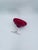 Vintage Red Glass Goblet, 1975 For Sale - Image 3 of 7
