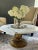 1960s Conmar Italian Hollywood Regency Coffee Table With Carrara Marble Top | Hand-Carved Giltwood Acanthus Pedestal | Made in Italy For Sale - Image 10 of 15