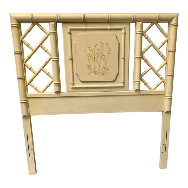 Vintage Dixie Aloha Faux Bamboo Twin Headboard II For Sale