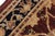 Textile Ziegler 1990's Dark Red/Blue Wool Runner Rug- 3'1'' X 11'10'' For Sale - Image 7 of 10