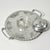Silver 1950s Vintage Boho Chic Arts & Crafts Hand Wrought Etched Aluminum Round Serving Tray For Sale - Image 8 of 12