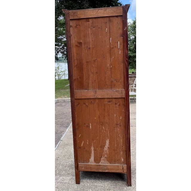 Wood Vintage French School Locker For Sale - Image 7 of 11