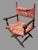 Antique Victorian Hunzinger Style Folding Chair Dog Heads Circus Needlepoint For Sale - Image 9 of 12