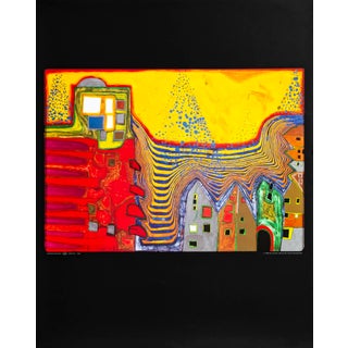 2001 Original Hundertwasser Exhibition Poster - Zwolle For Sale