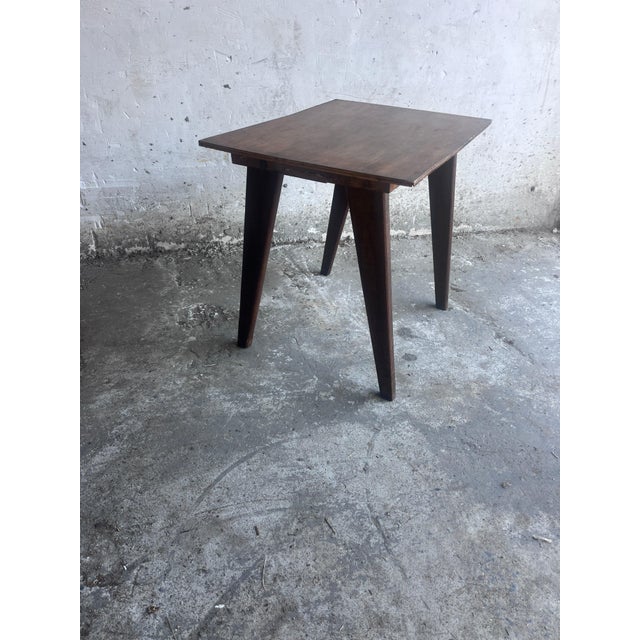 French Reconstruction Wooden Side Table, 1950s For Sale - Image 7 of 12