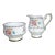 1930s Royal Albert "Petit Point" Creamer and Sugar Bowl For Sale