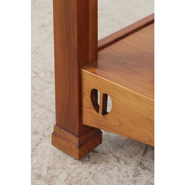 Stickley Highlands Mission Cherry 2 Drawer Sofa Table For Sale - Image 15 of 18