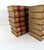 Beautiful leather bound French style collection of Honoré Balzac books. Rich cognac leather with marbled covers and...