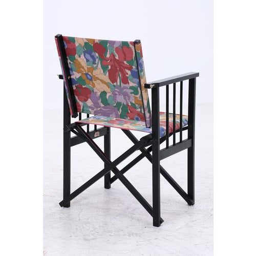 Vintage Danish Directors Chairs from E. Hyllinge Møbler, 1980s, Set of 4 For Sale - Image 16 of 18