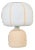 Margate Peach Cotton Mache Table Lamp For Sale
