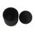 Zoe Black Velvet Storage Ottoman For Sale - Image 4 of 8