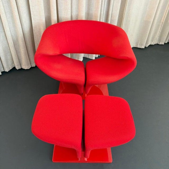 1960s "Ribbon" Lounge Chair and Ottoman by Pierre Paulin for Artifort For Sale In New York - Image 6 of 18