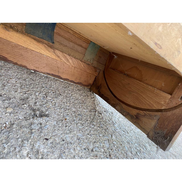 Oak Double Column Curtain Filing Cabinet, 1950s For Sale - Image 15 of 18