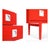 Red Lacquered Wood Console Table, 1960s For Sale - Image 4 of 5