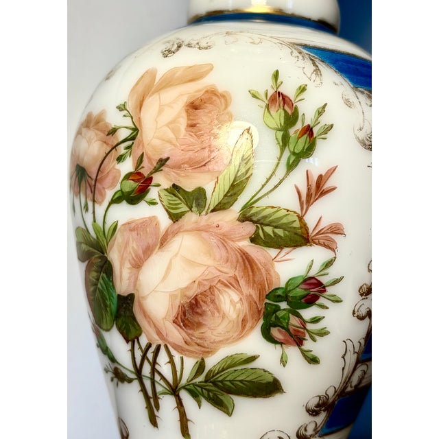 Soapy Opal Crystal Vase by Atelier of Jean-François Robert for Baccarat, 1835 For Sale - Image 9 of 17