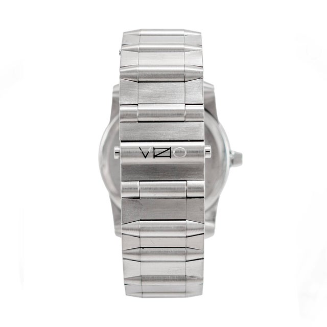 Movado Vizio 34mm 0605808 Black Onyx Stainless Steel Quartz Watch For Sale In Houston - Image 6 of 10