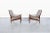 Mid-Century Modern Mid-Century Modern Sculptural Walnut Reclining High-Back Lounge Chairs, 1960s For Sale - Image 3 of 12