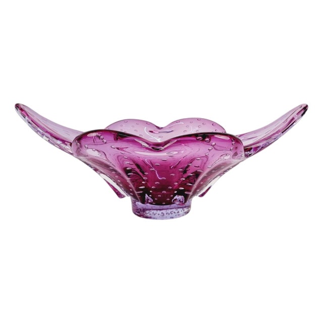 Murano Glass Serving Bowl, 1960s For Sale