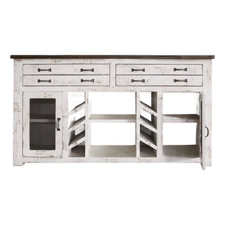 Greenview Display & Store Sideboard With Wine Rack - 70" For Sale