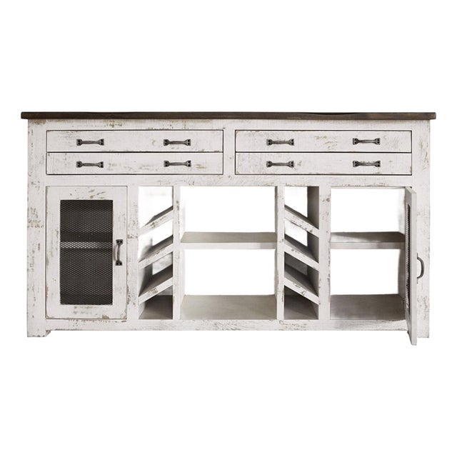 Greenview Display & Store Sideboard With Wine Rack - 70" For Sale