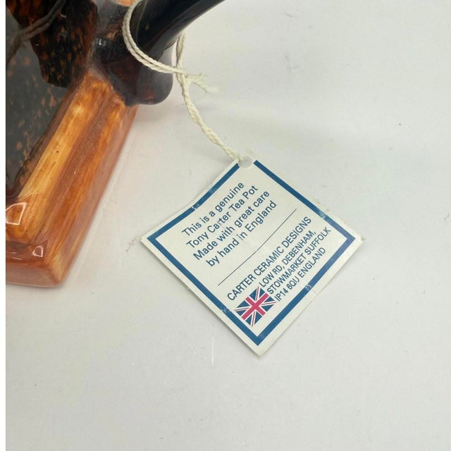 Tony Carter Sewing Table Novelty Teapot With Certificate, England, 1996 For Sale - Image 11 of 11