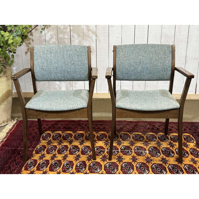 English Teak Armchairs, 1970s, Set of 2 For Sale - Image 4 of 15
