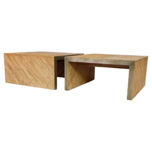 Coffee Table in Bamboo and Brass, Italy, 2000s