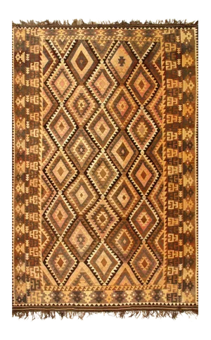 Fine Hand Knotted Vintage Kilim 9'7'' X 15'11''