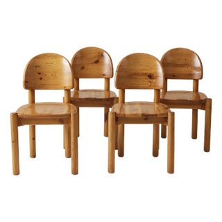 Rainer Daumiller Set of 4 Pine Dining Chairs, Danish Design, 1960s-1970s For Sale