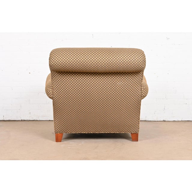 Baker Furniture Contemporary Upholstered Lounge Chair For Sale - Image 11 of 13