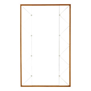 Mid-Century Modern Scandinavian Segmented Wall Mirror, 1950 For Sale