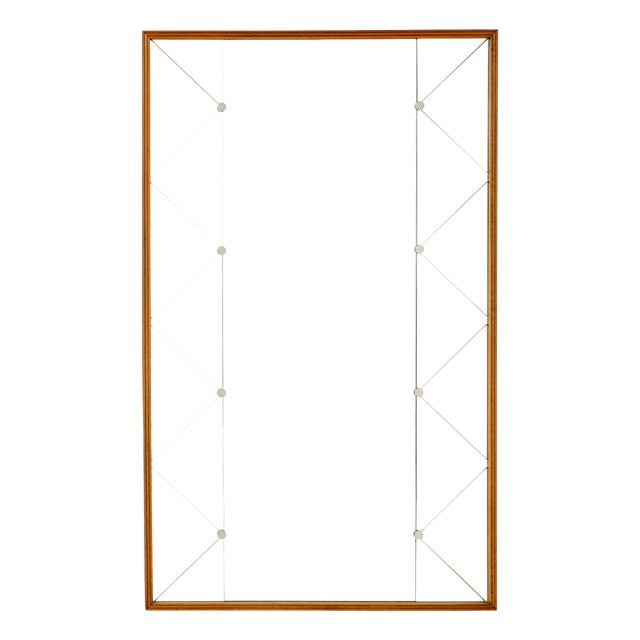 Mid-Century Modern Scandinavian Segmented Wall Mirror, 1950 For Sale