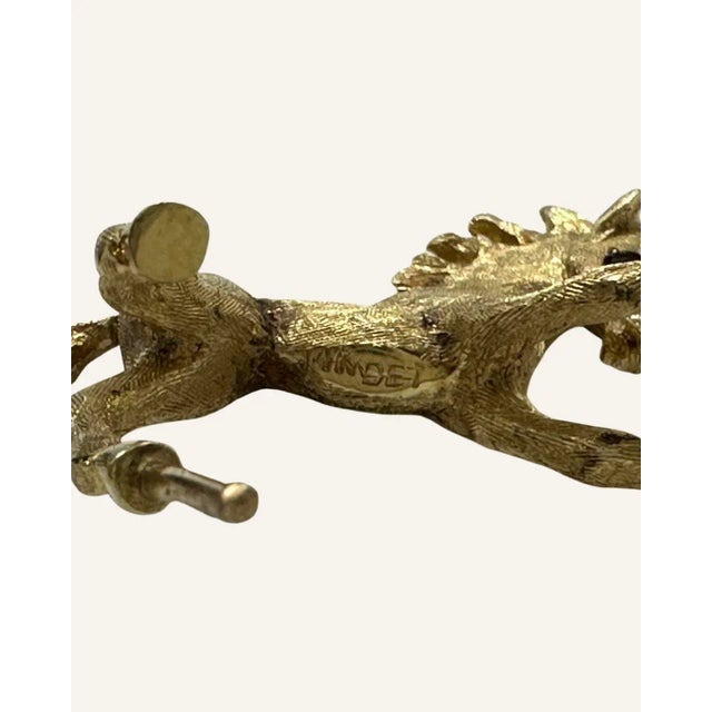 Metal 1960s Tiny 14k Freestanding Cartier Foal on Agate Base For Sale - Image 7 of 10