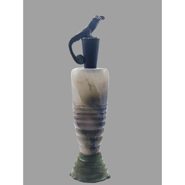 Italian Alabaster Vase by Annibale Oste, 2000s For Sale - Image 3 of 6