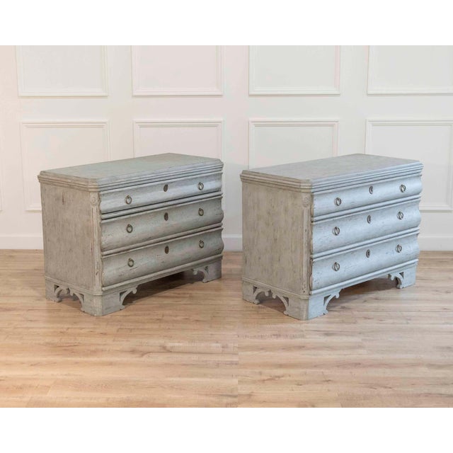 This pair of Swedish chests dates to the late 19th century, circa 1880, and exemplifies the understated elegance of...