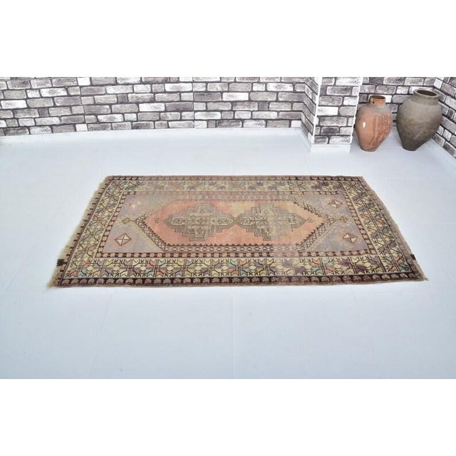Textile Geometric Oushak Floral Carpet For Sale - Image 7 of 10