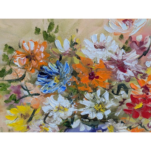 Vintage 1960s Original Botanical Still Life Painting Framed and Signed For Sale In Charlotte - Image 6 of 6