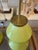 Metal Pair of Christopher Spitzmiller Zig Zag Lamps Chartreuse For Sale - Image 7 of 7