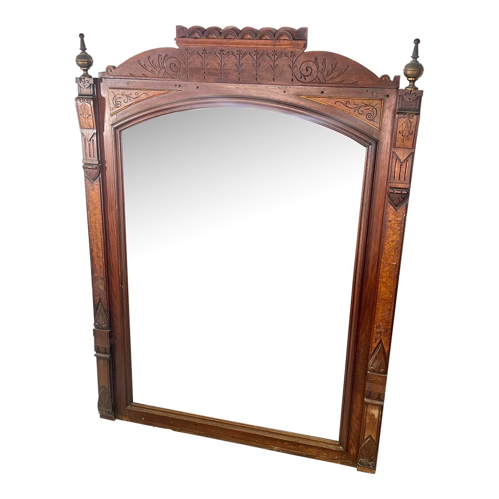 Antique Walnut Eastlake Pier Mirror Chairish