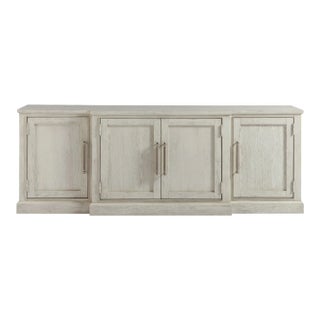 Shoreline Entertainment Console Table, Beige For Sale