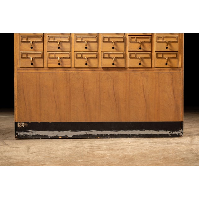 MCM 60-Drawer Maple Card Catalog by Library Bureau For Sale - Image 11 of 17