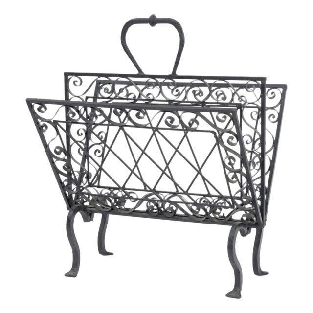 Victorian Wrought Iron Canterbury For Sale