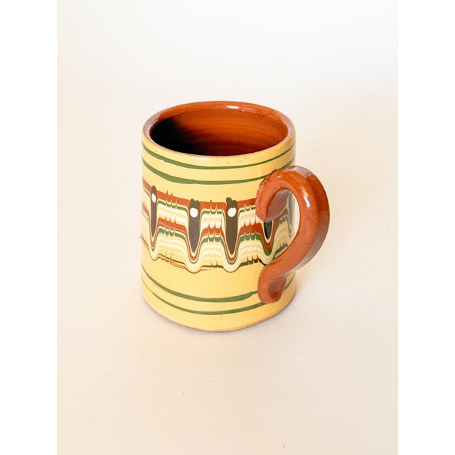 Mid-Century Modern Vintage Troyan Redware Bulgarian Pottery Mug For Sale - Image 3 of 6
